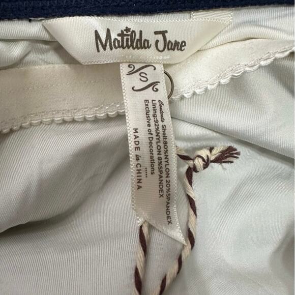 NWT Matilda Jane SANDCASTLE QUEEN Navy Floral Dot One Piece Swimsuit Size S NWT - Picture 5 of 10